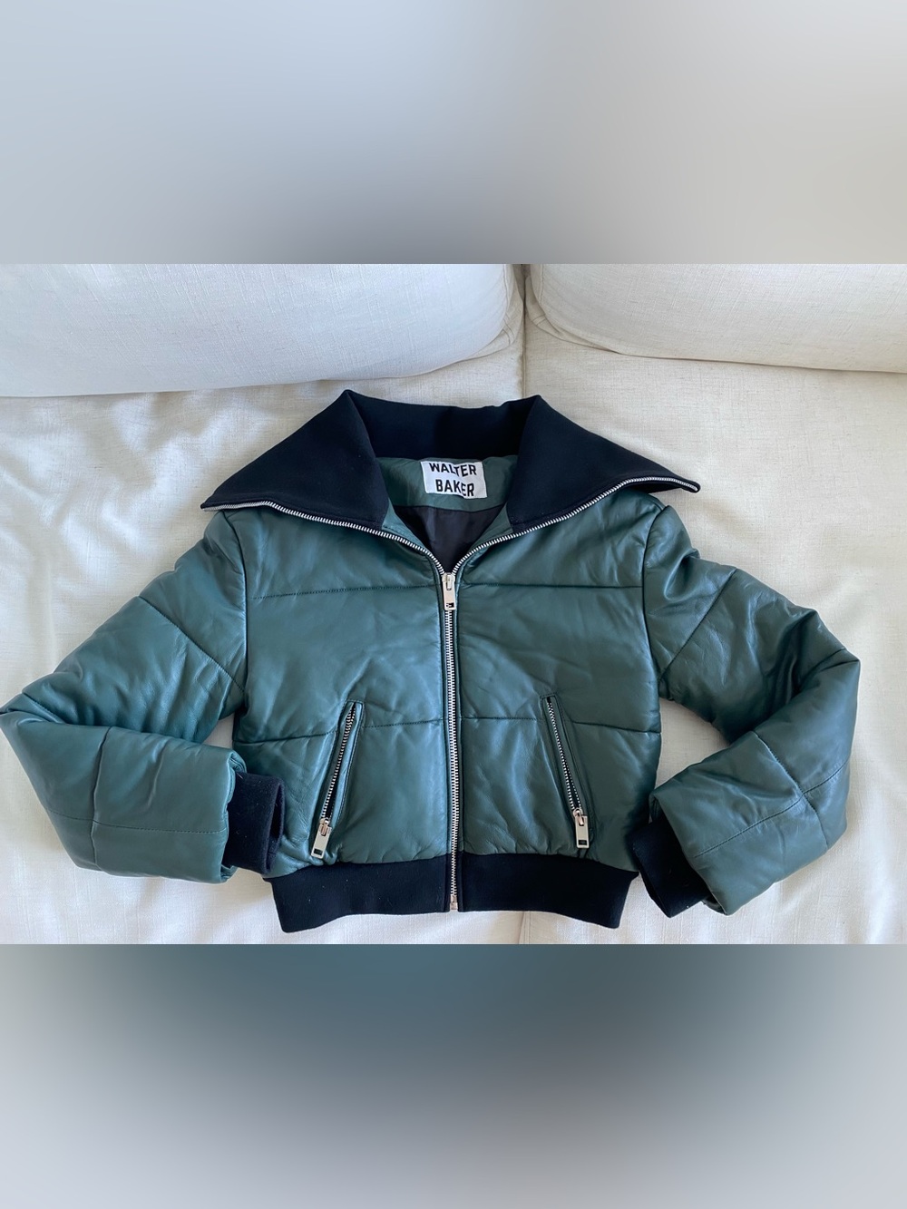 Walter Baker Leather Puffer Jacket